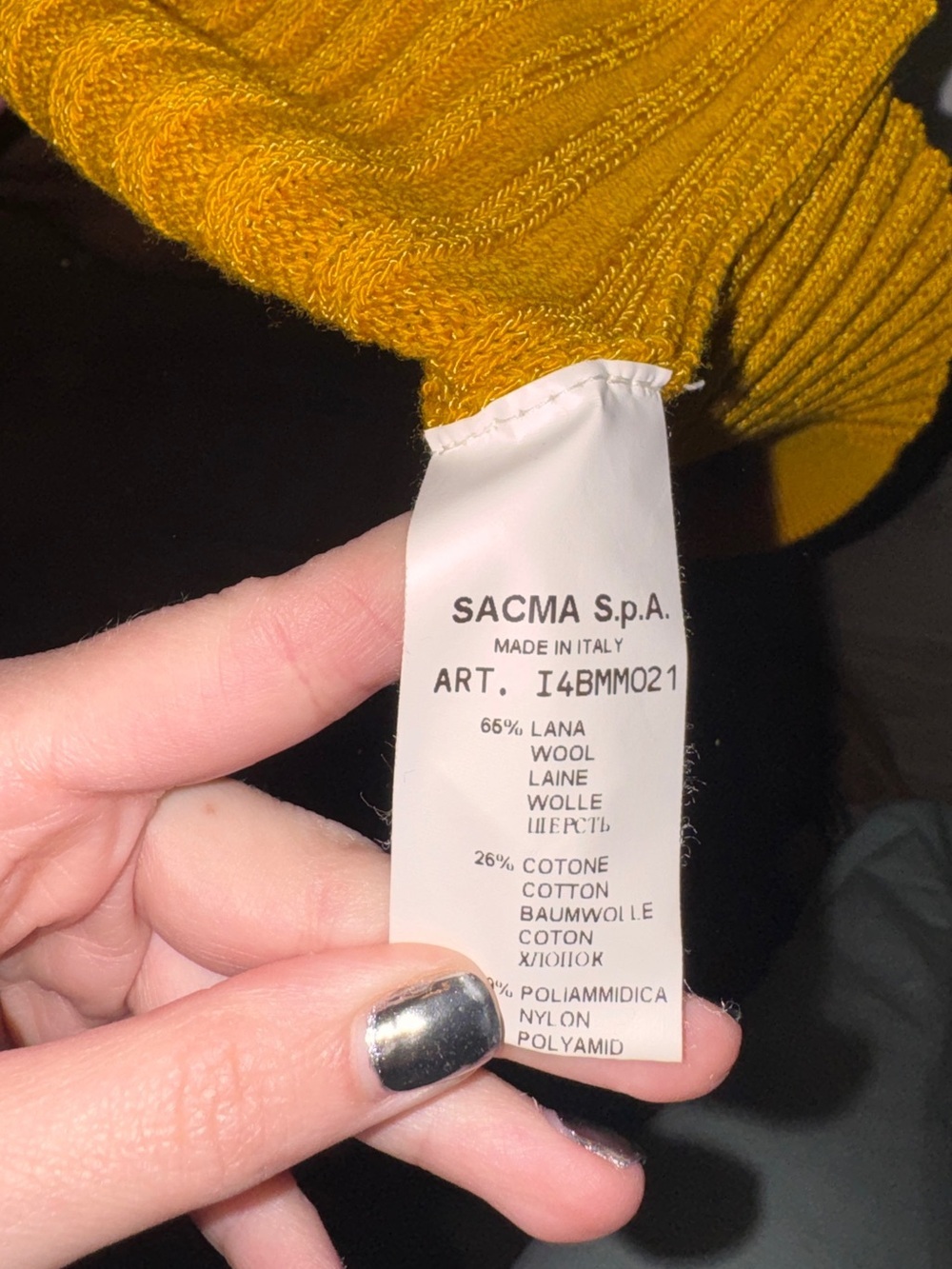 Vintage Sacma Italian Turtle neck - Picture 4 of 4